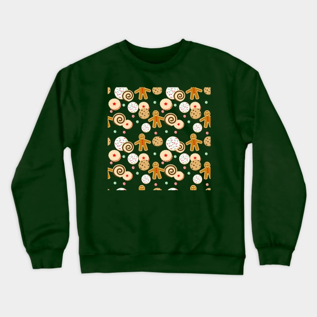 Christmas Candy Pattern Crewneck Sweatshirt by skauff